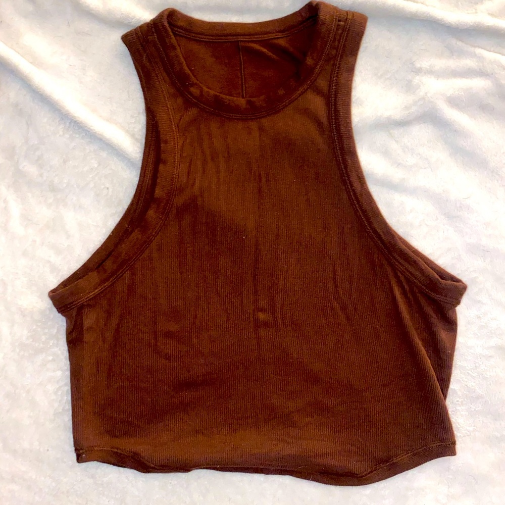 Lululemon Cropped Java Tank Top size 6